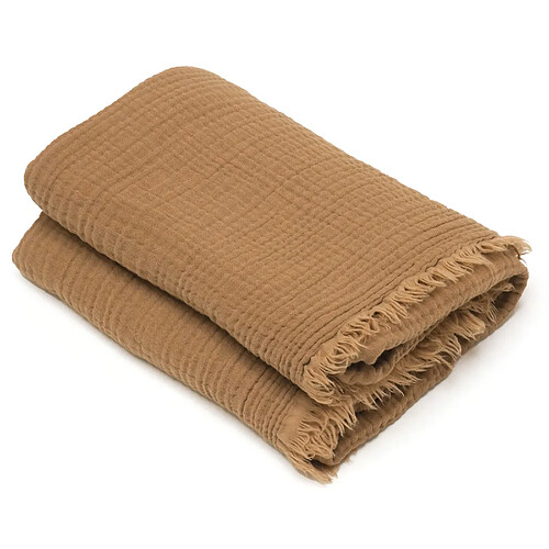 Linnea fouta drap de plage KEA - Marron