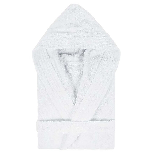 Linnea peignoir de bain enfant à capuche - Blanc