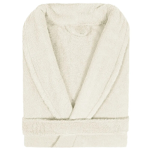 Linnea peignoir de bain col châle adulte - Ivoire