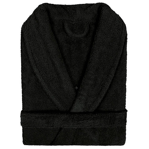 Linnea Peignoir de bain col châle adulte - Noir