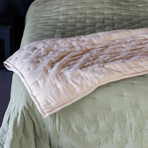 Linnea Couvre-lit Celeste en microfibre - Vert