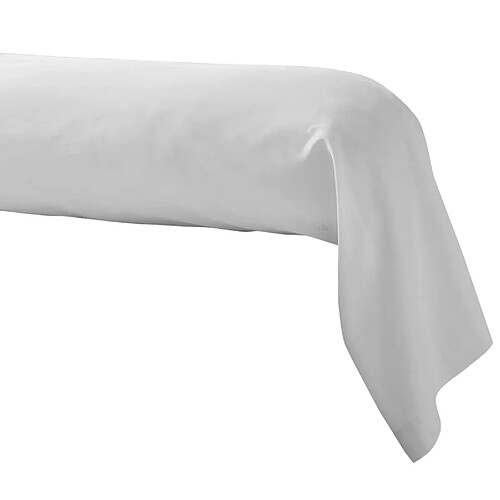 Linnea taie de traversin satin de coton Nina - Blanc