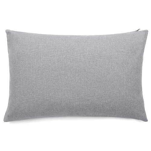 Linnea Housses de coussin extérieur 40x60 cm GALIA à zip étanche gris Ardoise