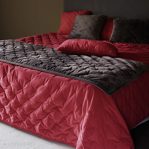 Linnea couvre-lit velours Gipsy - rose