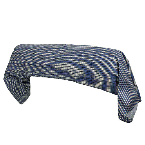 Linnea taie de traversin satin de coton Enzo - Bleu