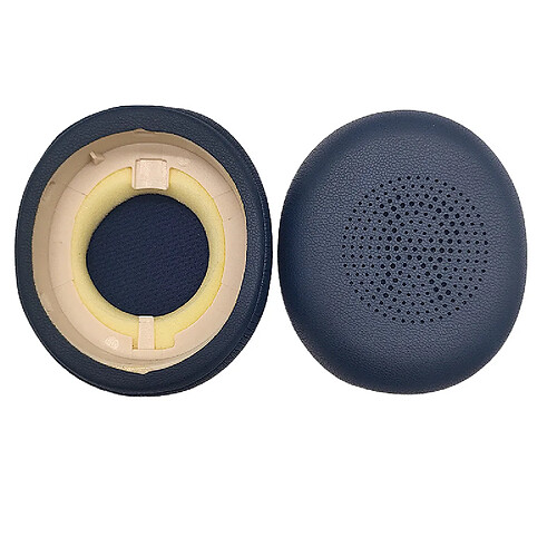 Coussinets de remplacement compatibles avec Jabra ELITE 45H, Evolve 2 65 UC et 40MS – Couleurs jaune et bleue