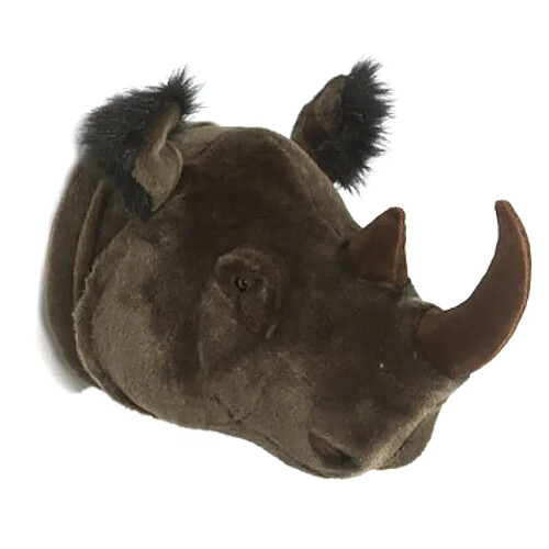 Linnea Peluche trophée mural Savane Rhinocéros Michael