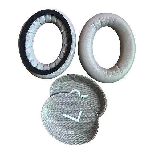Coussinets de remplacement en mousse pour casque Bose QC45, couleur gris clair