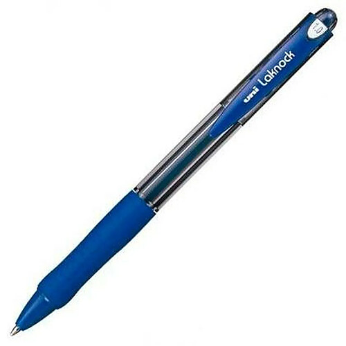 Uni Ball stylo à encre liquide Uni-Ball Rollerball Laknock SN-100 Bleu 0,4 mm (12 Pièces)