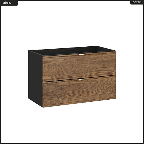 Otitec Meuble sous-vasque bois - Noir mat