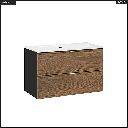 Otitec Ensemble meuble sous-vasque - Noir mat