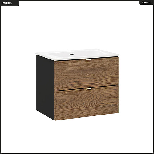 Otitec Ensemble meuble sous-vasque - Noir mat