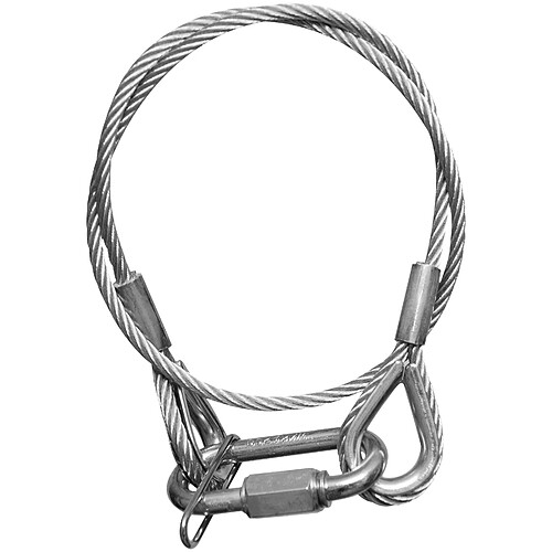 Safety Cable 5 mm - BGV-C1 Argent Showgear