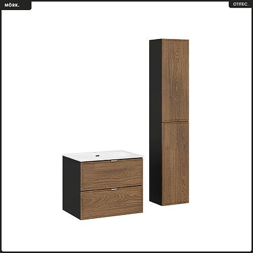 Otitec ensemble salle de bain - Noir mat