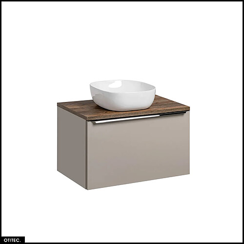 Otitec Meuble vasque suspendu - Gris