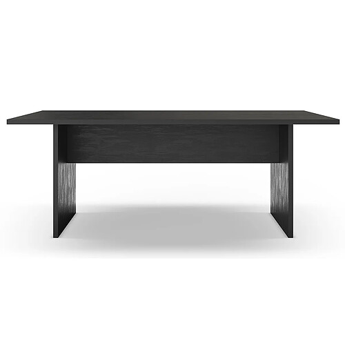 Pegane Table à manger rectangulaire - Noir