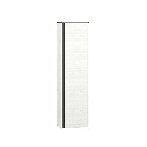 Otitec armoire penderie 1 porte - Noir