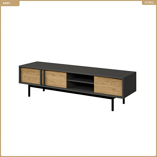 Otitec Meuble TV moderne - Anthracite