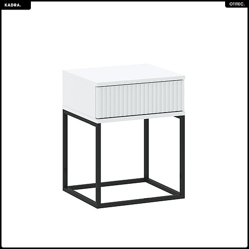 Otitec Table de chevet Kadra - Blanc