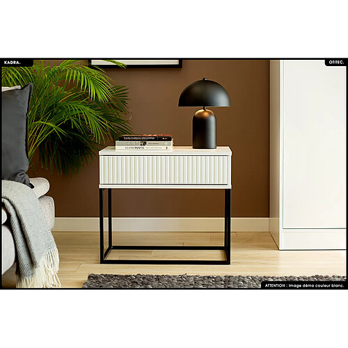 Otitec Table de chevet design - Blanc