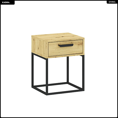 Otitec Table de chevet tiroir - Chêne