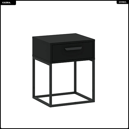Otitec Table de chevet Kadra - Noir