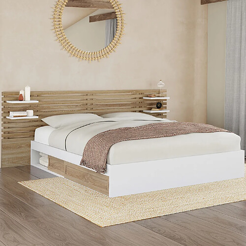 Idmarket LIT SAVANA TETE DE LIT 160X200