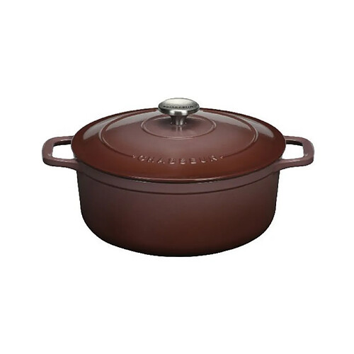 Cocotte ronde en fonte émaillée 28cm bois de rose - PUC472862 - Sublime - CHASSEUR