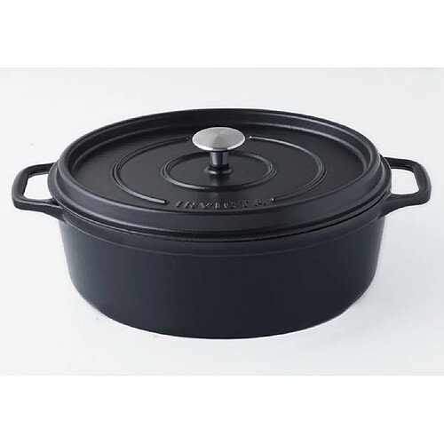 Daubière en fonte émaillée 33cm noir mat - PUV403331 - INVICTA