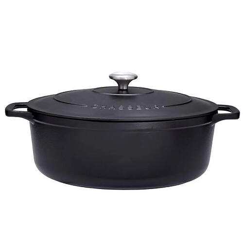 Cocotte ovale en fonte 35cm noir - PUC473501 - CHASSEUR