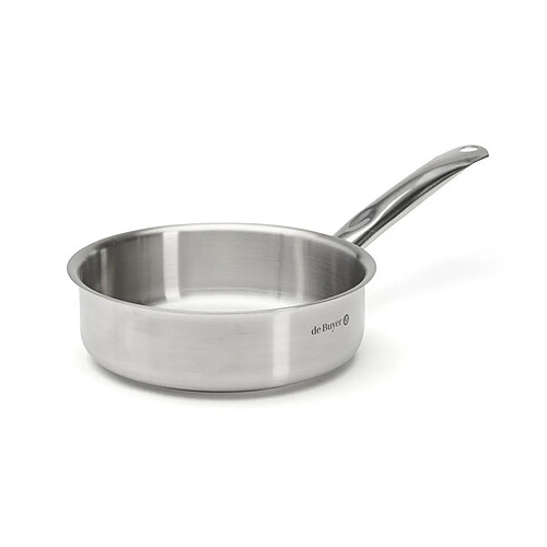 Sauteuse 24cm inox sans couvercle - 3502.24 - Prim'appety - DE BUYER