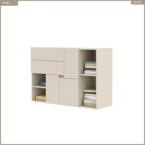Otitec Commode 2 tiroirs - Beige