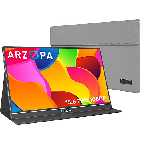 ARZOPA Monitor 15.6" LED-Ecran Portable S1 Table