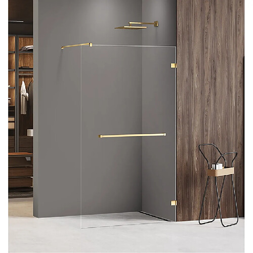 Otitec Paroi de douche à l'italienne Miami Gold Shine - 100 x 200 cm