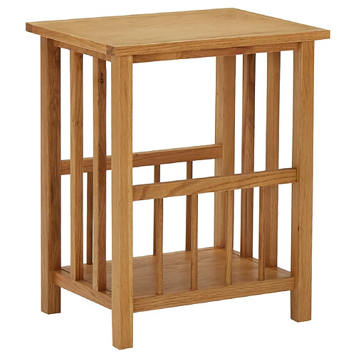 Decoshop26 Porte-revues table d'appoint - Marron
