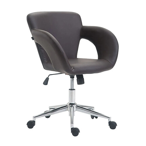 Decoshop26 Fauteuil de bureau - Marron
