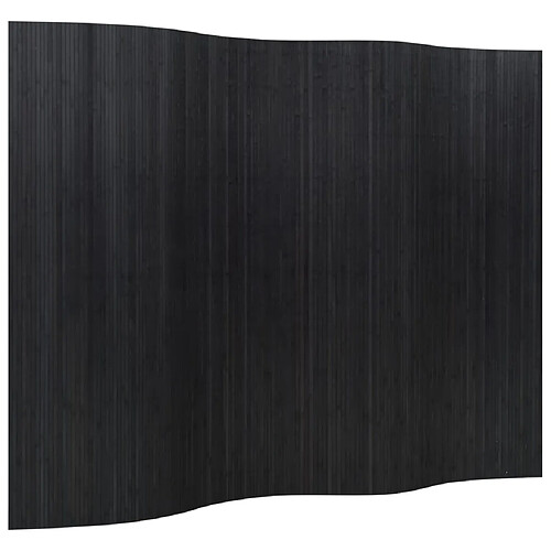 Decoshop26 Paravent séparateur de pièce cloison 165 x 250 cm bambou noir DEC031161
