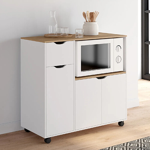 Idmarket DESSERTE MICRO-ONDE COSI B/BL