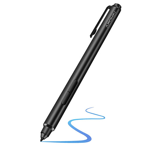 Apokin Stylet Tactile Microsoft Surface Slim à Clip Pointe Fine 1mm Haute Précision Noir