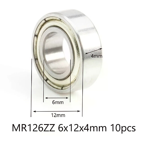 Roulement à Billes Scellé MARWI MR163110 2RS - 16x31x10 Mm (Réf. CB-093 UNION)