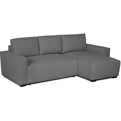 Budwing Canapé d'angle convertible Jade - Gris