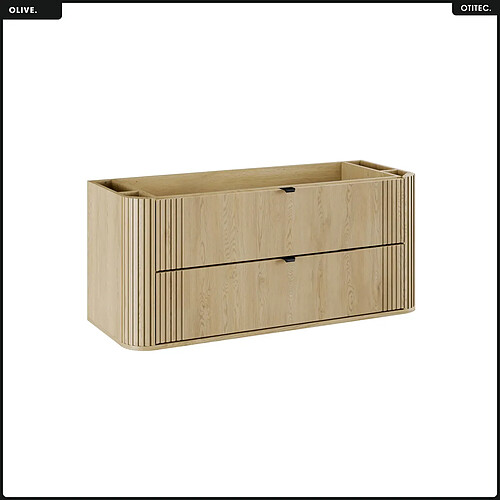 Otitec Meuble sous vasque - Chêne