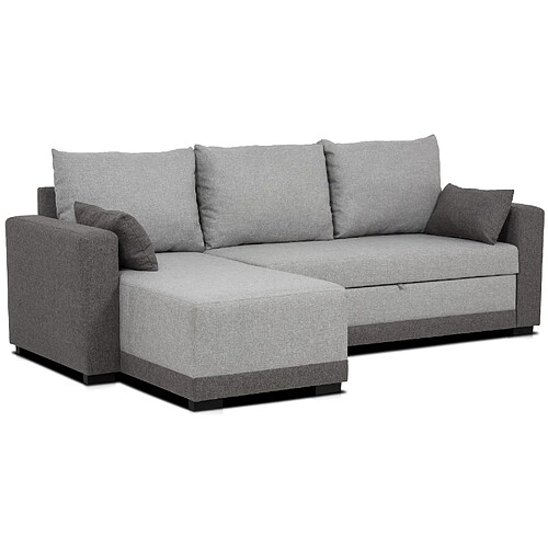 Budwing Canapé d'angle convertible - Gris clair