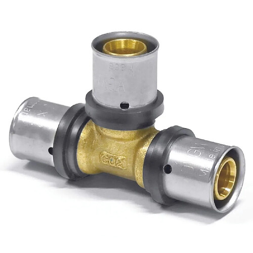 boni-shop Té à Sertir Multicouche 20mm, Raccord Multikontur, Eau Potable et Chauffage