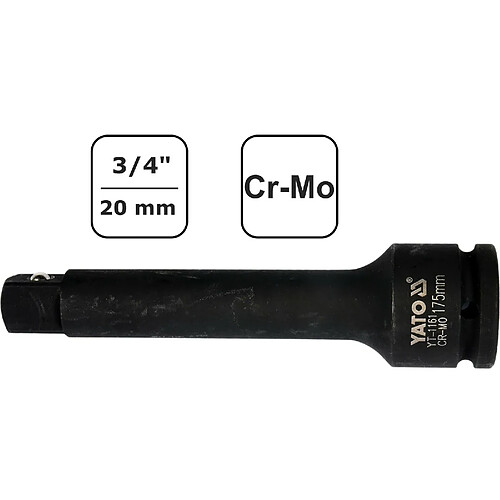 Boni-shop Rallonge clé à choc 3/4" - 175 mm