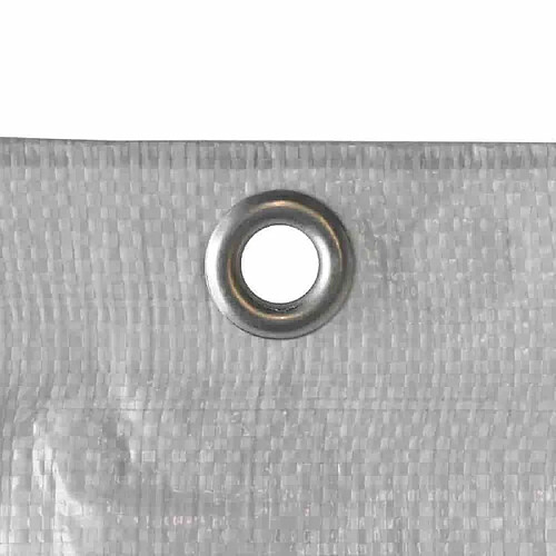 boni-shop Bâche d'échafaudage 0,80 x 10 m, 150 g/m², blanche