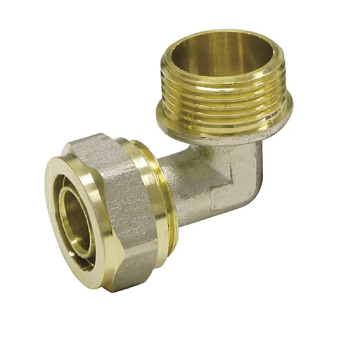 boni-shop Coude à Visser 16mm, Raccord Multicouche 3/4