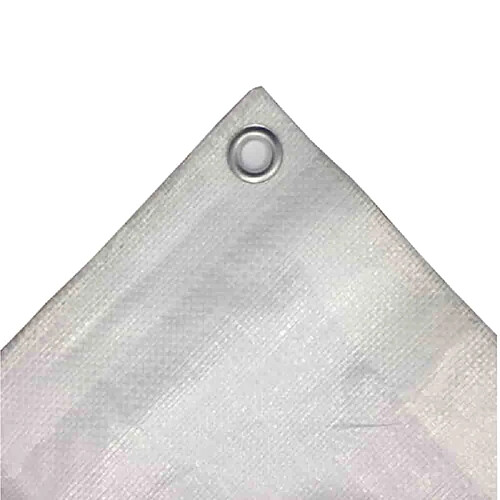 boni-shop Bâche de Protection 4x6m Blanche 180g/m² (24m²) - Étanche et Résistante