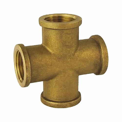 Klasebo Croix en Laiton 3/4, Raccord Fileté pour Plomberie Chauffage