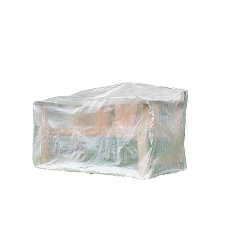 boni-shop Housse de Protection Mobilier de Jardin, Banc 2 Places, Transparente, 120x75x80 cm